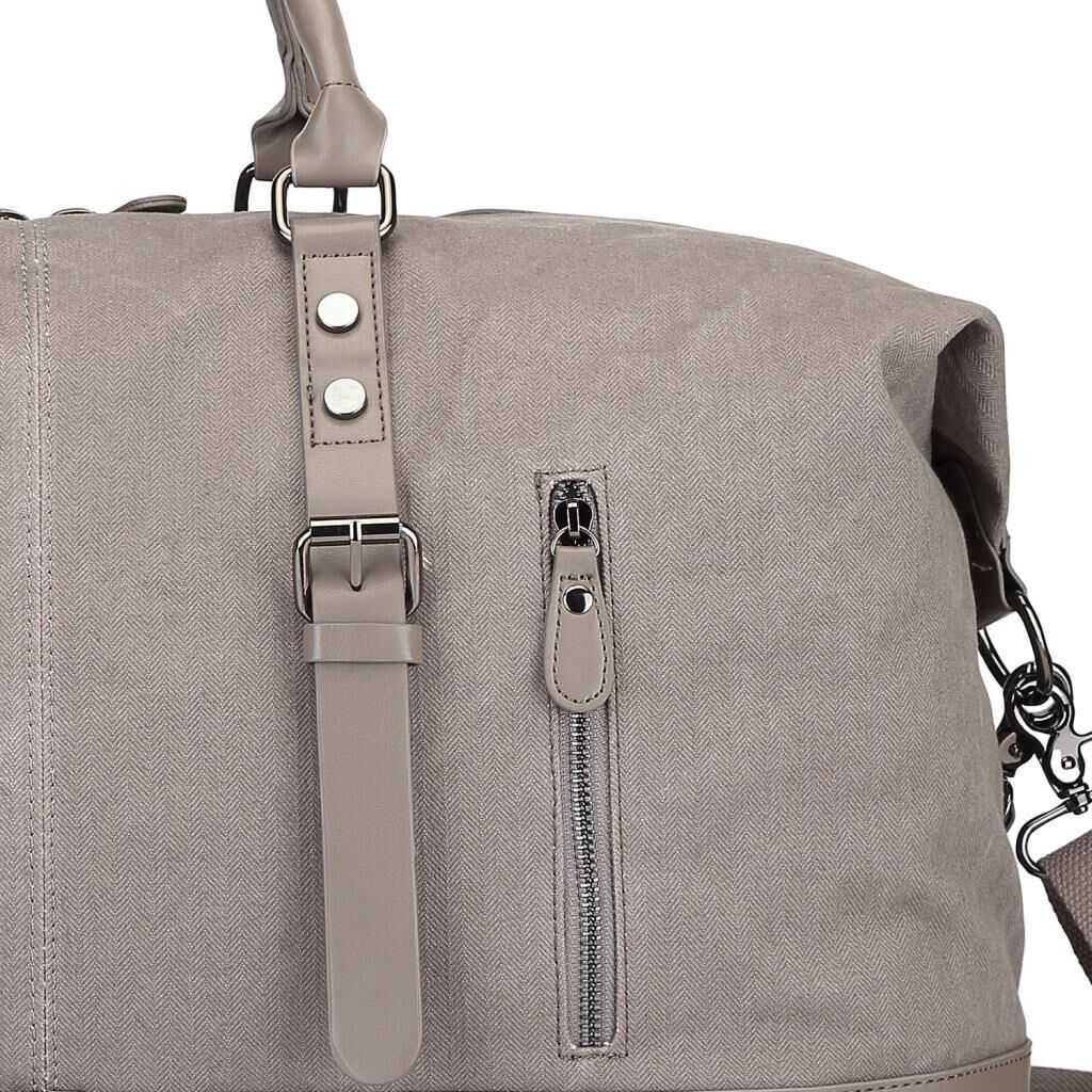 C-Active Limited Edition Kanvas Kumaş Spor Seyahat Çantası 1273 Gri