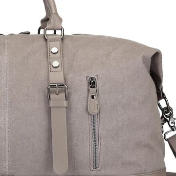 C-Active Limited Edition Kanvas Kumaş Spor Seyahat Çantası 1273 Gri