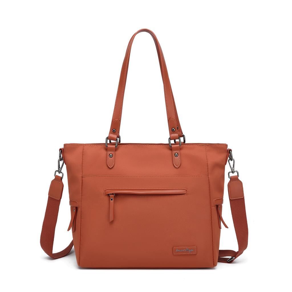 Smart Bags Twill Dimi Kumaş Kadın Omuz Çantası 3323 Kiremit