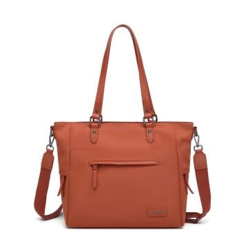 Smart Bags Twill Dimi Kumaş Kadın Omuz Çantası 3323 Kiremit