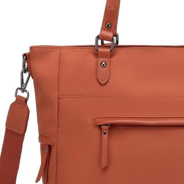 Smart Bags Twill Dimi Kumaş Kadın Omuz Çantası 3323 Kiremit