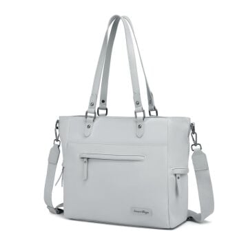 Smart Bags Twill Dimi Kumaş Kadın Omuz Çantası 3323 Gri