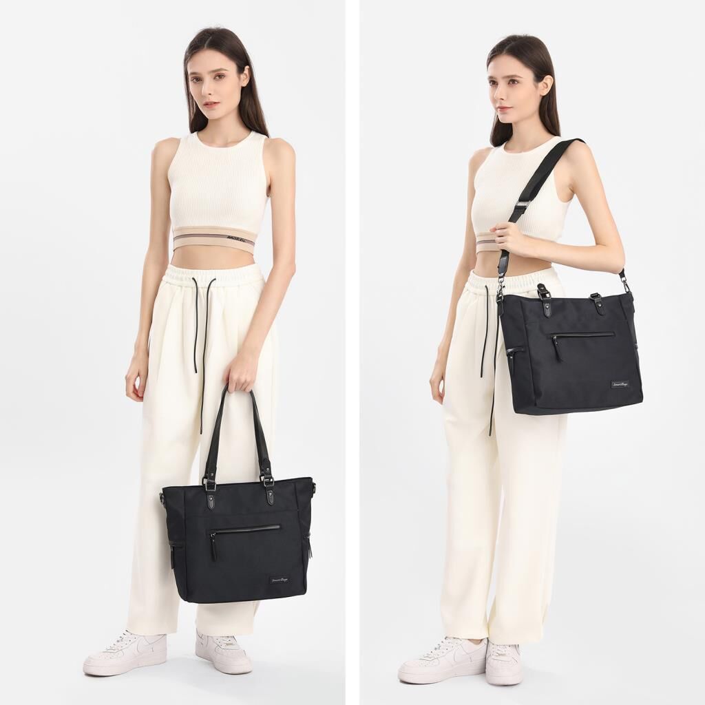 Smart Bags Twill Dimi Kumaş Kadın Omuz Çantası 3323 Gri