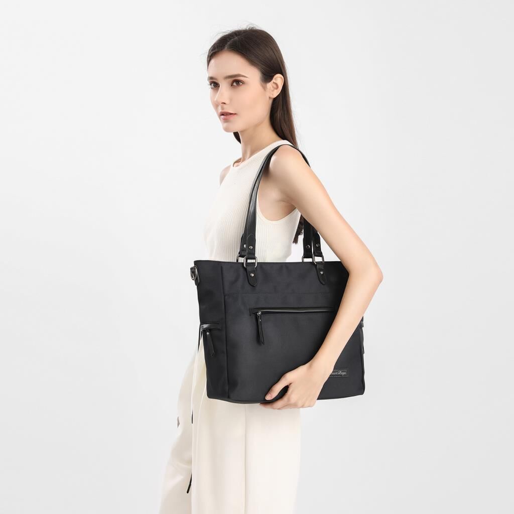 Smart Bags Twill Dimi Kumaş Kadın Omuz Çantası 3323 Gri