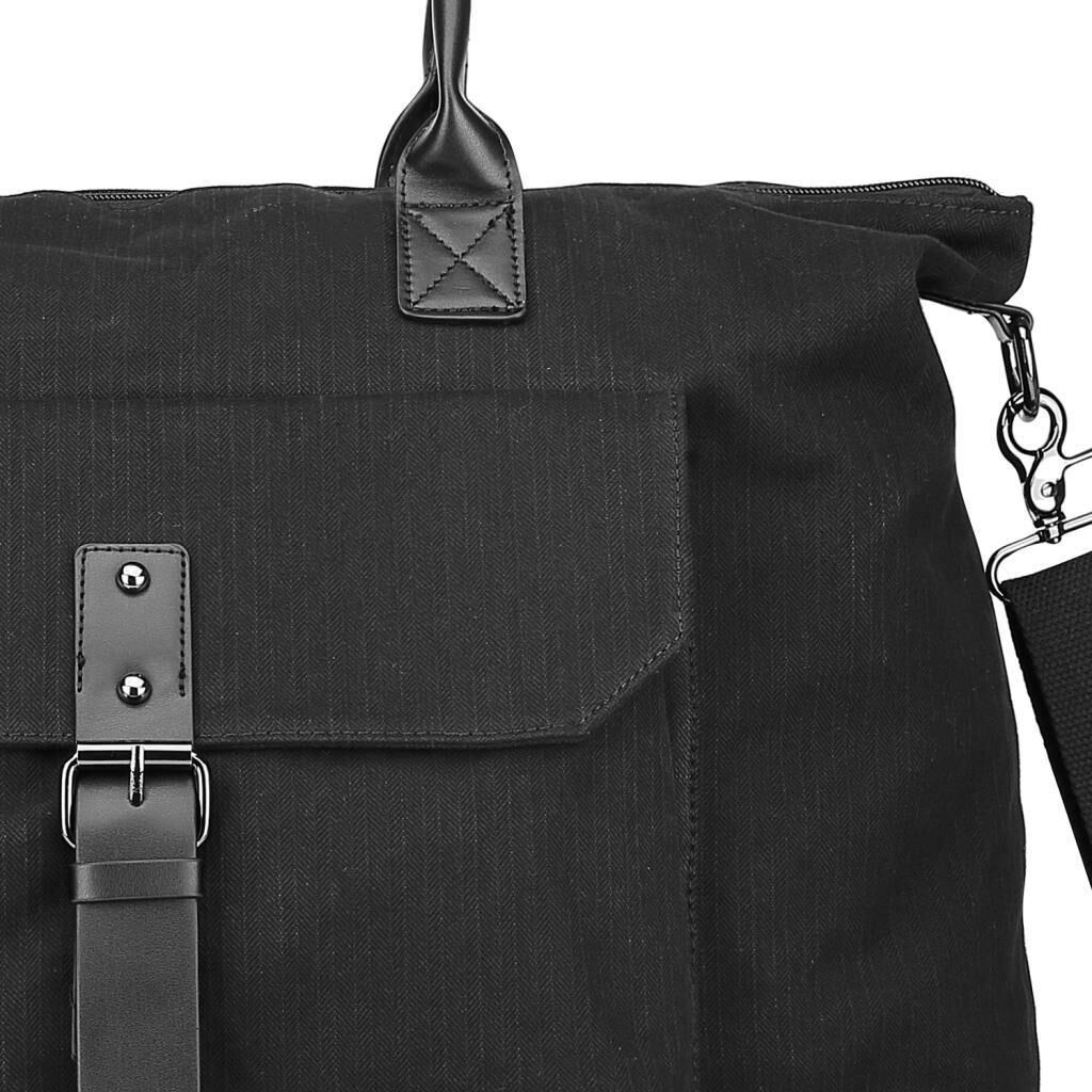 C-Active Limited Edition Kanvas Kumaş Spor Seyahat Çantası 1306 01 Siyah