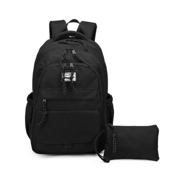 Smart Bags Sırt Çantası Okul Boyu Kalem Kutusu Hediyeli 3235 01 Siyah