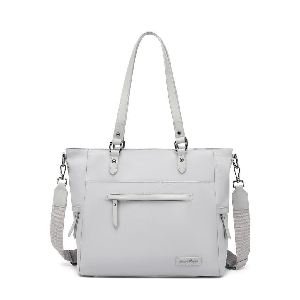 Smart Bags Twill Dimi Kumaş Kadın Omuz Çantası 3323 A.Gri