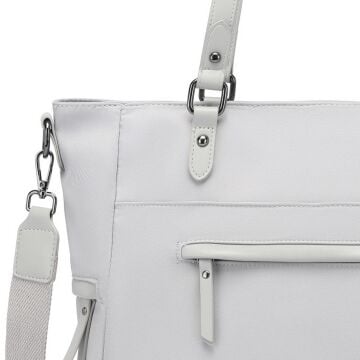 Smart Bags Twill Dimi Kumaş Kadın Omuz Çantası 3323 A.Gri