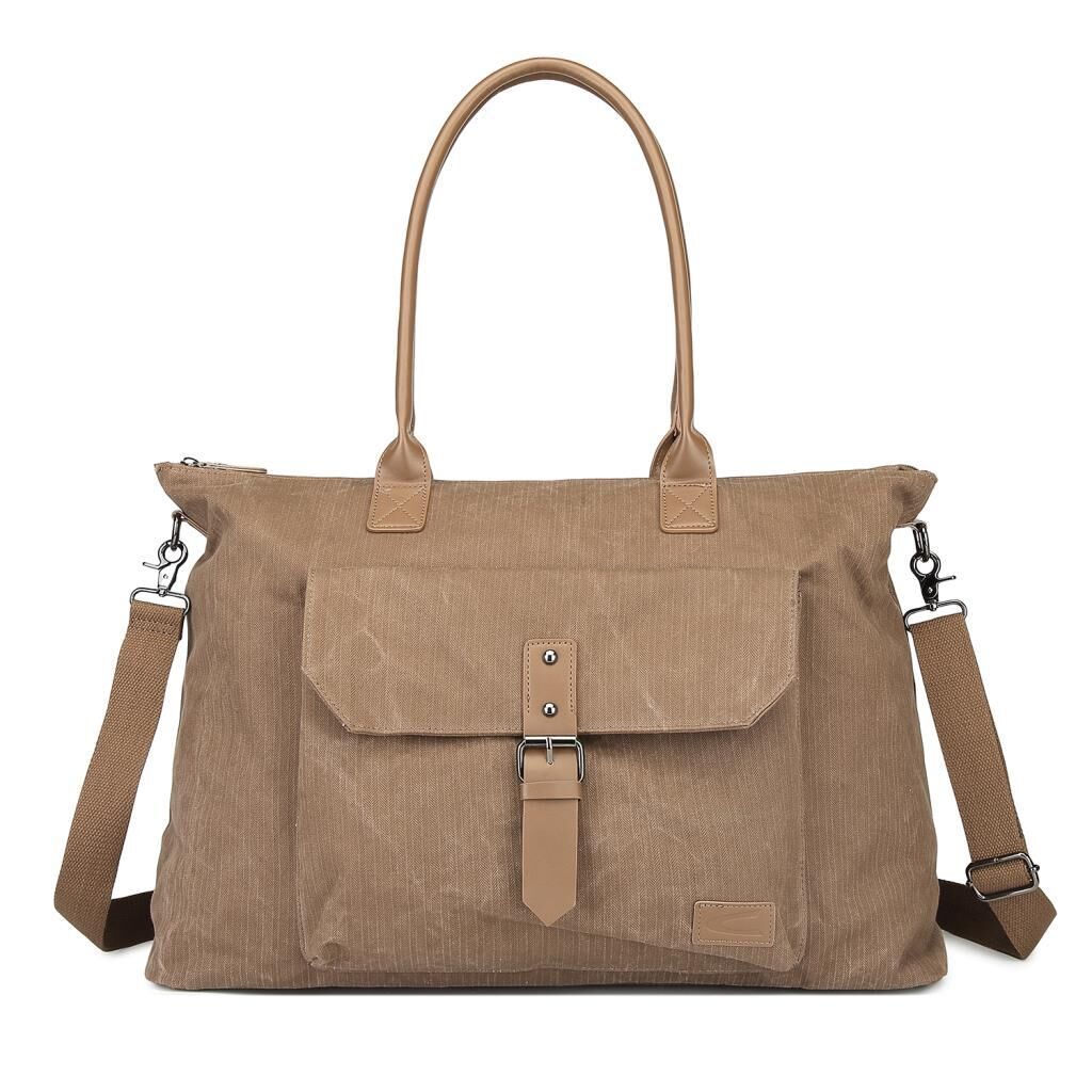 C-Active Limited Edition Kanvas Kumaş Spor Seyahat Çantası 1306 Kahve