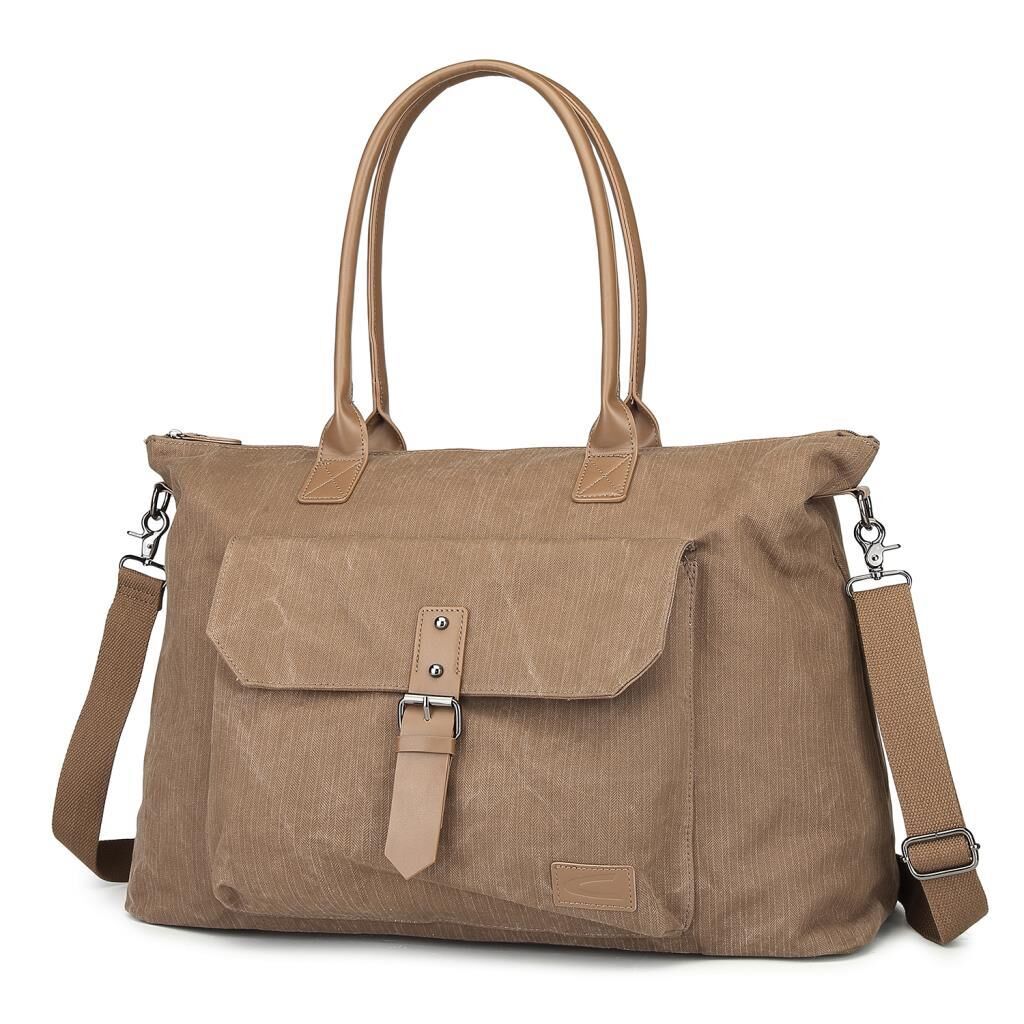 C-Active Limited Edition Kanvas Kumaş Spor Seyahat Çantası 1306 Kahve