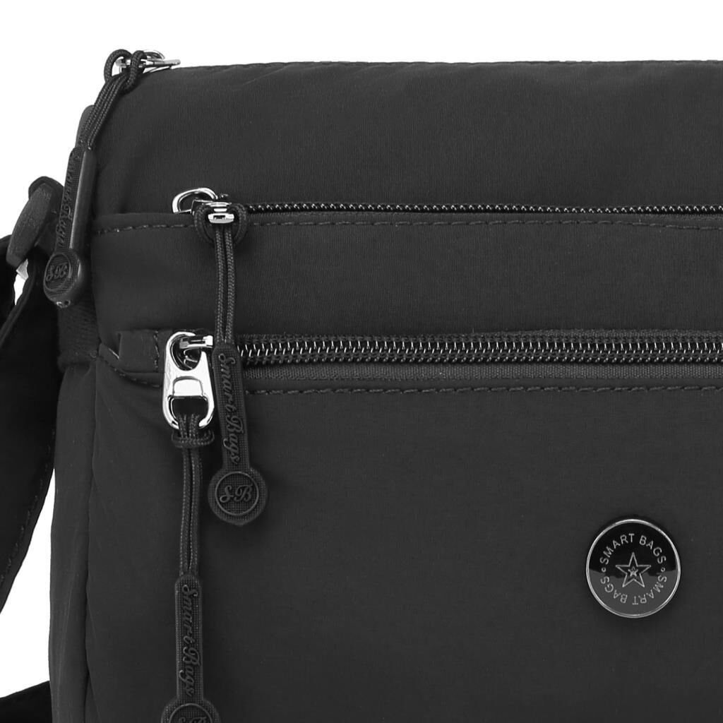 Smart Bags Mikro Poly Kumaş Postacı Kadın Çantası 1006 Siyah