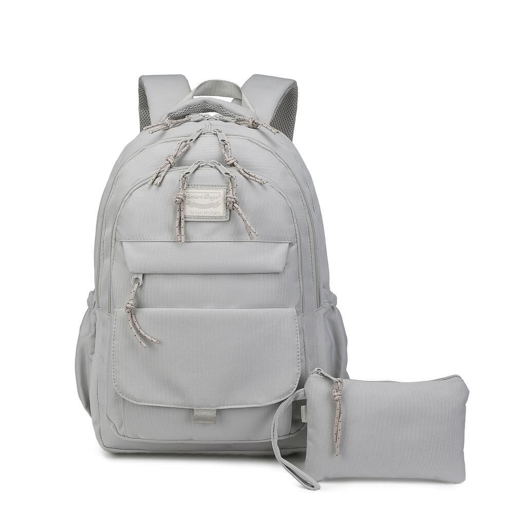 Smart Bags Sırt Çantası Okul Boyu Kalem Kutusu Hediyeli 3235 A.Gri