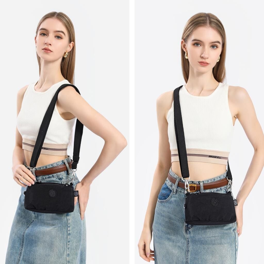 Minik Boy Krinkıl Kumaş Kadın Postacı Çantası Smart Bags 3268