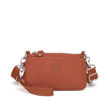 Minik Boy Krinkıl Kumaş Kadın Postacı Çantası Smart Bags 3268 Kiremit