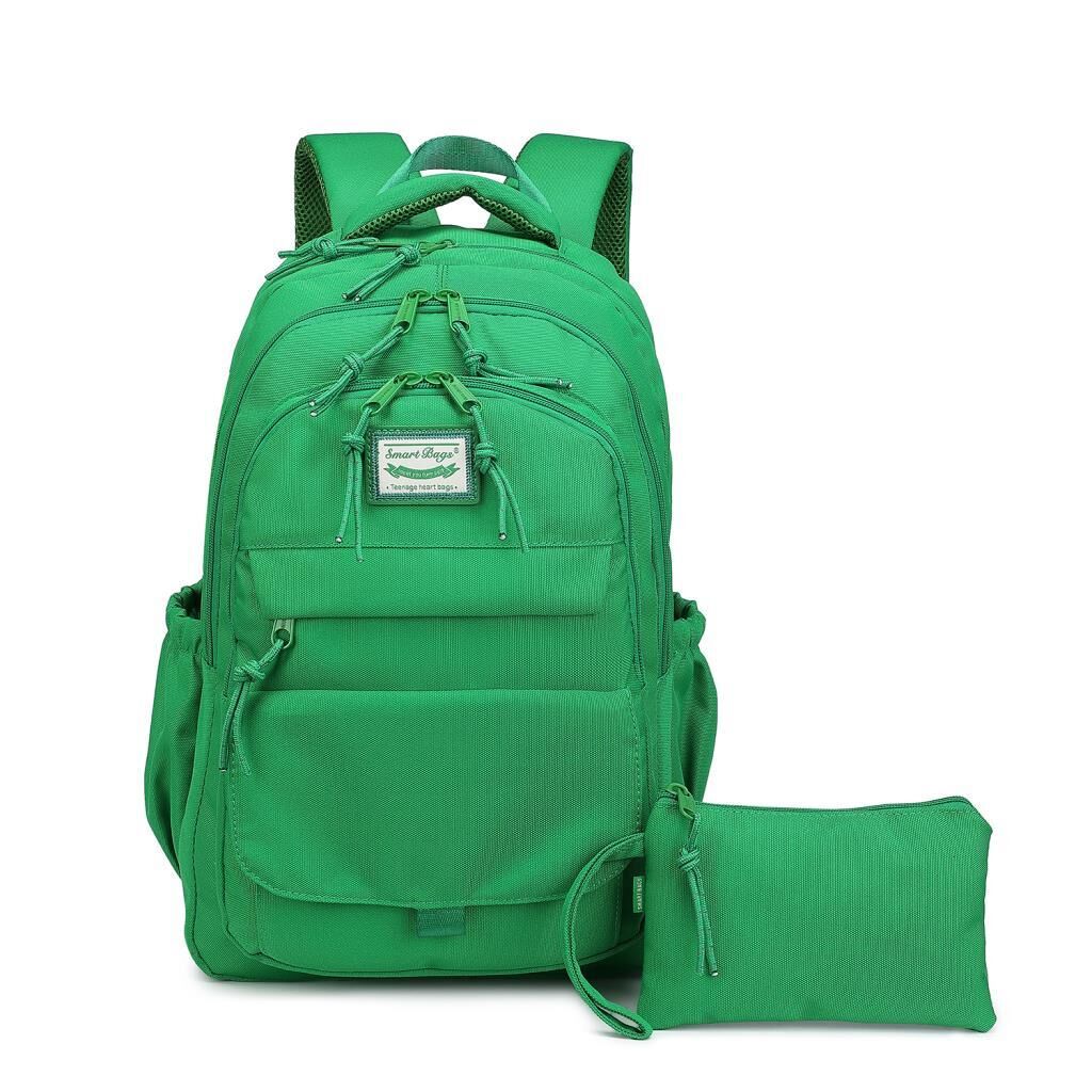 Smart Bags Sırt Çantası Okul Boyu Kalem Kutusu Hediyeli 3235 Yeşil