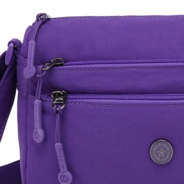 Smart Bags Mikro Poly Kumaş Postacı Kadın Çantası 1006 Mor