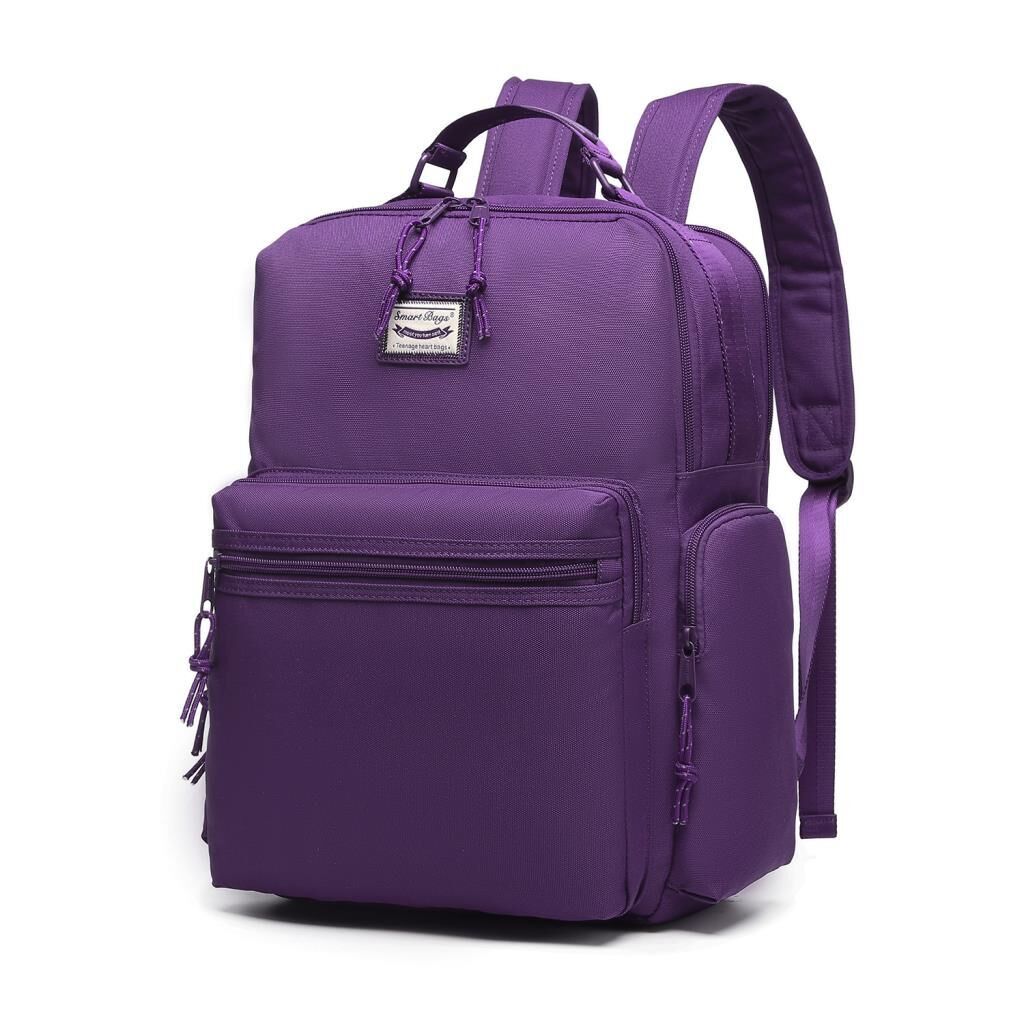Smart Bags Sırt Çantası Okul Boyu Laptop Gözlü 3124 Mor