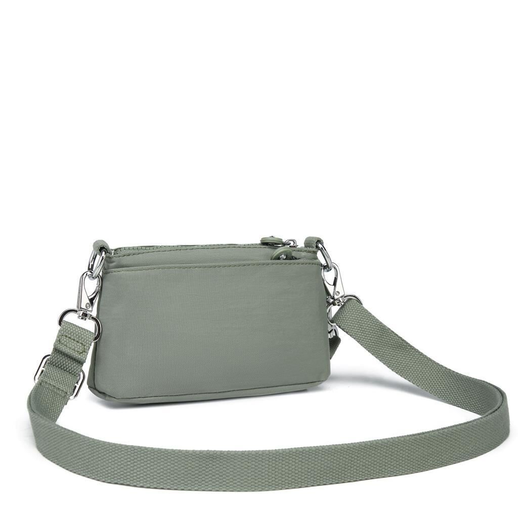 Minik Boy Krinkıl Kumaş Kadın Postacı Çantası Smart Bags 3268 Yeşil