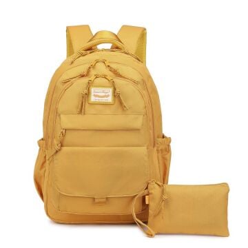 Smart Bags Sırt Çantası Okul Boyu Kalem Kutusu Hediyeli 3235 Hardal