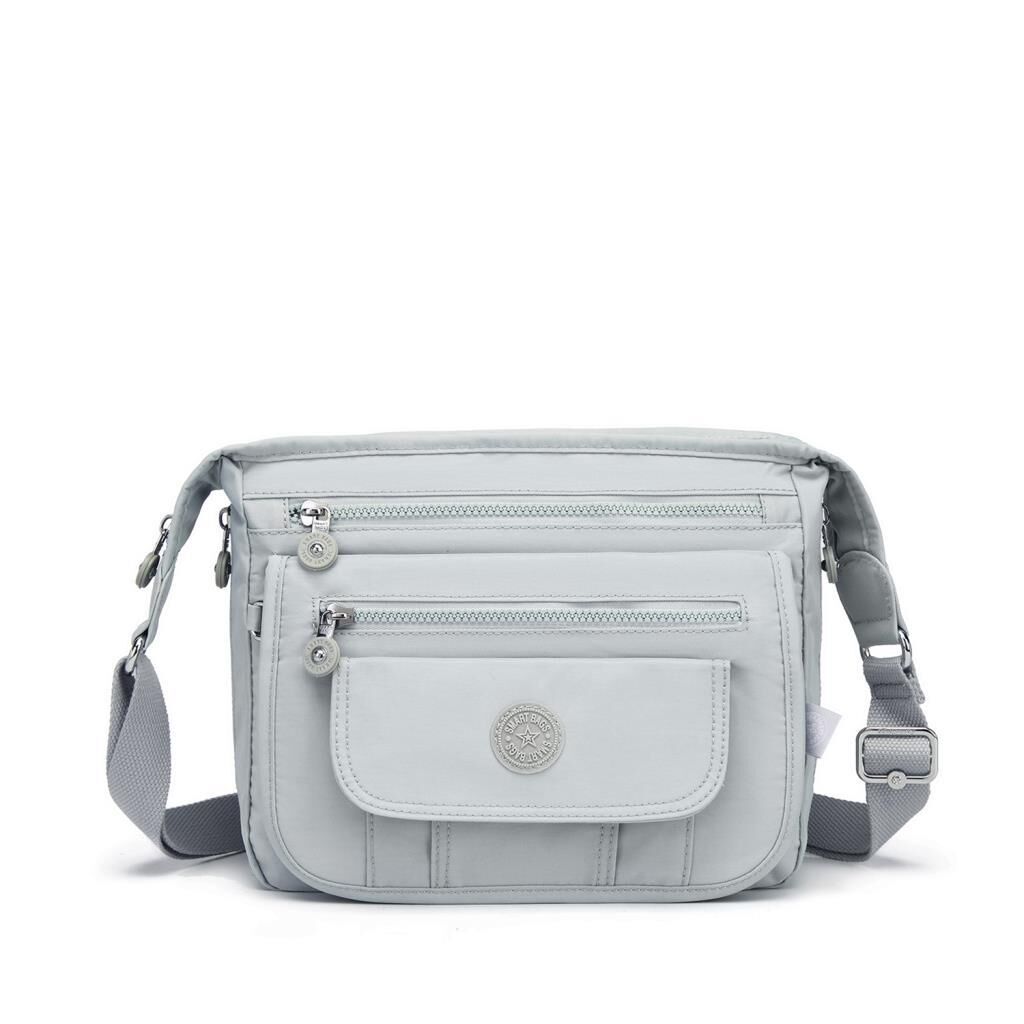 Krinkıl Kumaş Kadın Postacı Çantası Smart Bags 3005 Bej