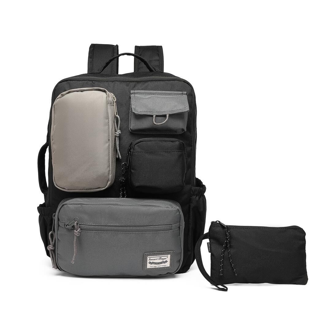 Smart Bags Sırt Çantası Okul Boyu Kalem Kutusu Hediyeli 3231 01 Siyah