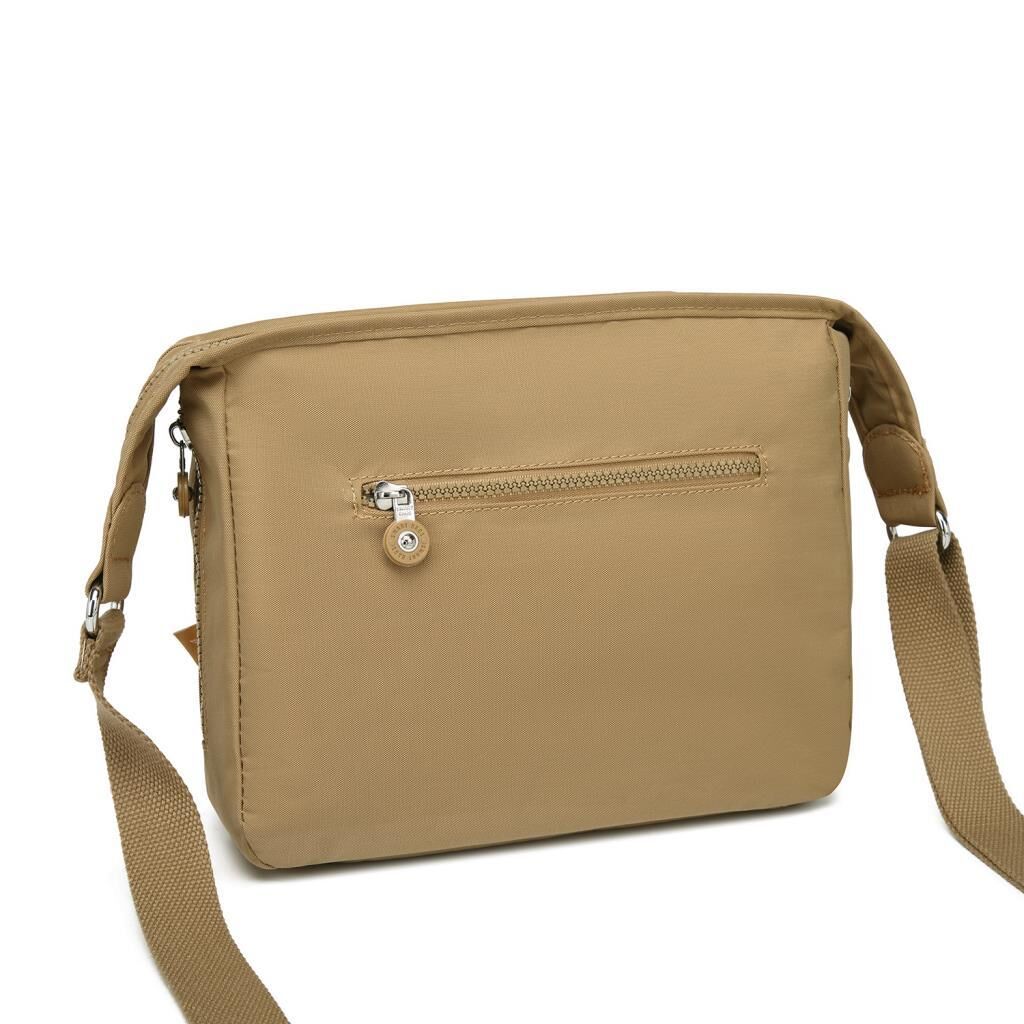 Krinkıl Kumaş Kadın Postacı Çantası Smart Bags 3005 Camel