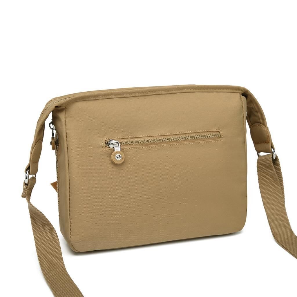 Krinkıl Kumaş Kadın Postacı Çantası Smart Bags 3005 Camel