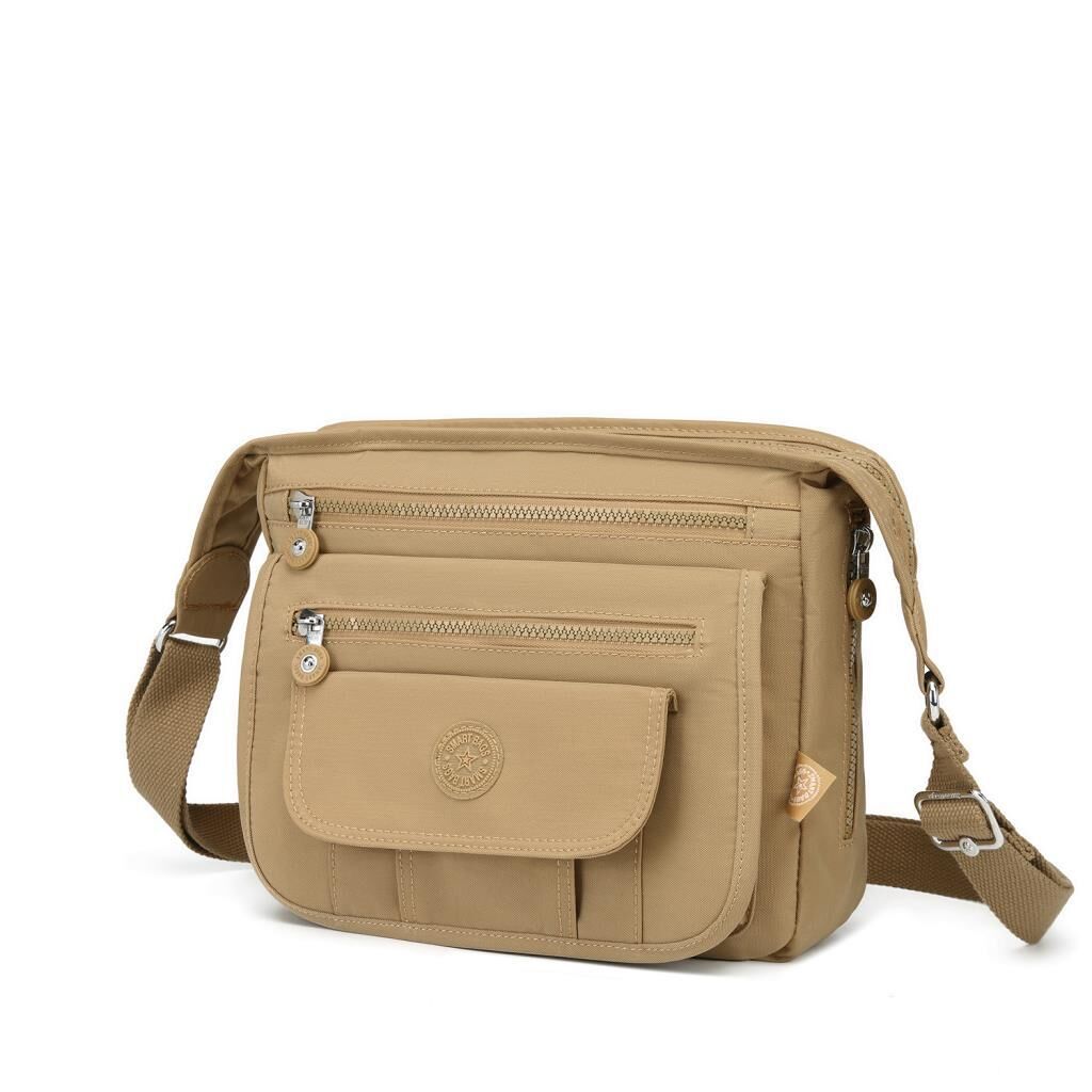 Krinkıl Kumaş Kadın Postacı Çantası Smart Bags 3005 Camel