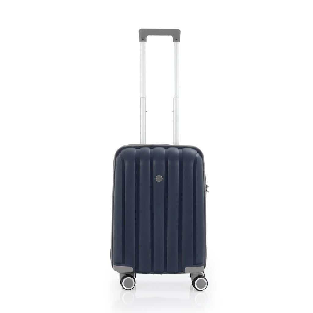 MÇS Bavul Orta ve Kabin 2li Set Kırılmaz Silikon Valiz V305 Laci/Gri