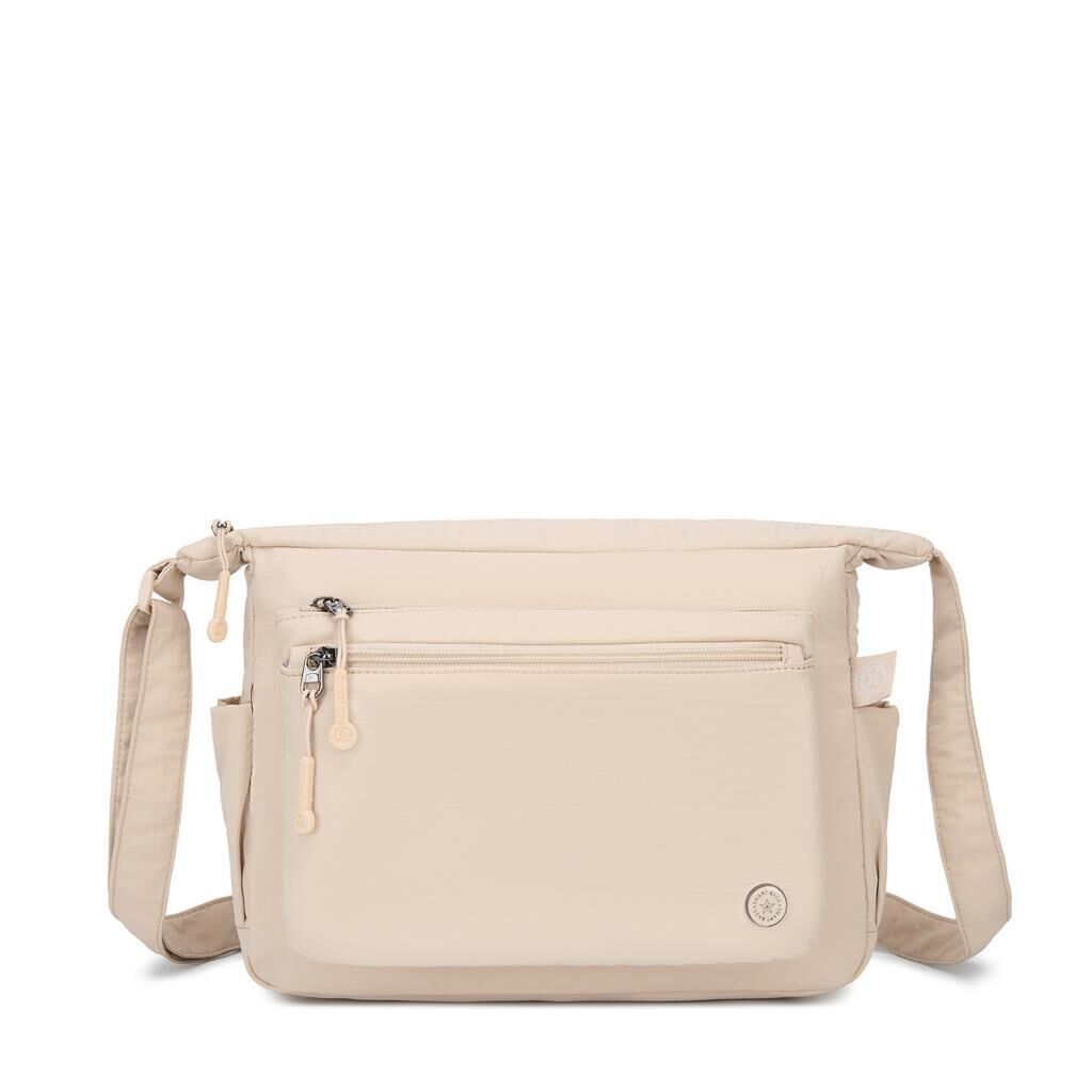 Smart Bags Mikro Poly Kumaş Postacı Kadın Çantası 3146 Bej