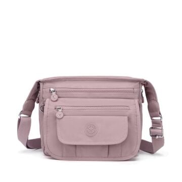 Krinkıl Kumaş Kadın Postacı Çantası Smart Bags 3005 Ten