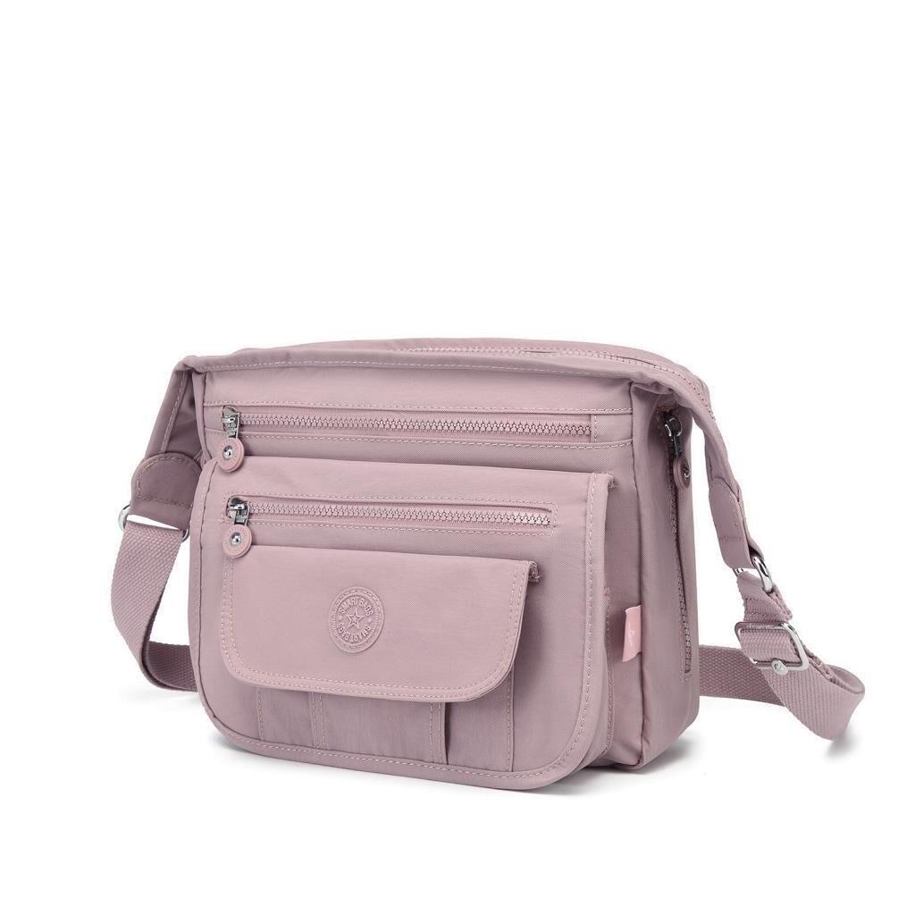 Krinkıl Kumaş Kadın Postacı Çantası Smart Bags 3005 Ten