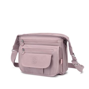 Krinkıl Kumaş Kadın Postacı Çantası Smart Bags 3005 Ten