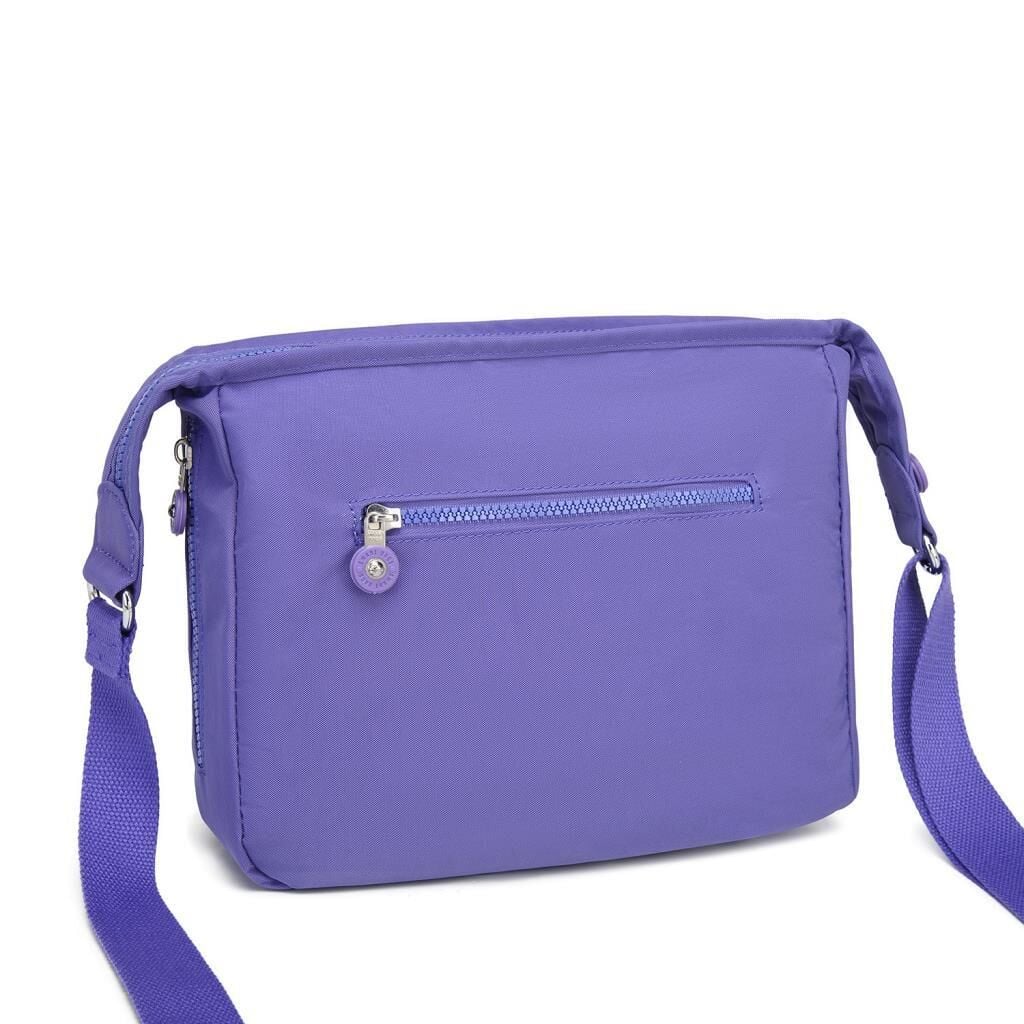 Krinkıl Kumaş Kadın Postacı Çantası Smart Bags 3005 Mor
