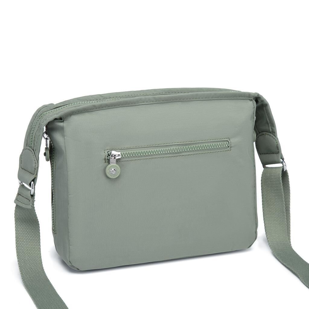 Krinkıl Kumaş Kadın Postacı Çantası Smart Bags 3005 Yeşil