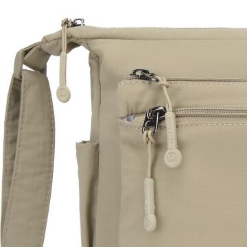 Smart Bags Mikro Poly Kumaş Postacı Kadın Çantası 3146 Vizon