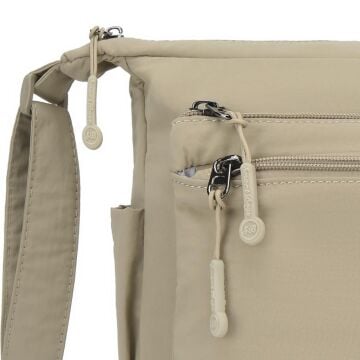 Smart Bags Mikro Poly Kumaş Postacı Kadın Çantası 3146 Vizon