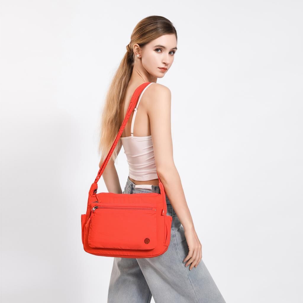 Smart Bags Mikro Poly Kumaş Postacı Kadın Çantası 3146 Vizon