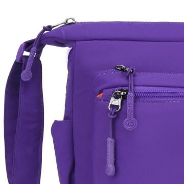 Smart Bags Mikro Poly Kumaş Postacı Kadın Çantası 3146 Mor