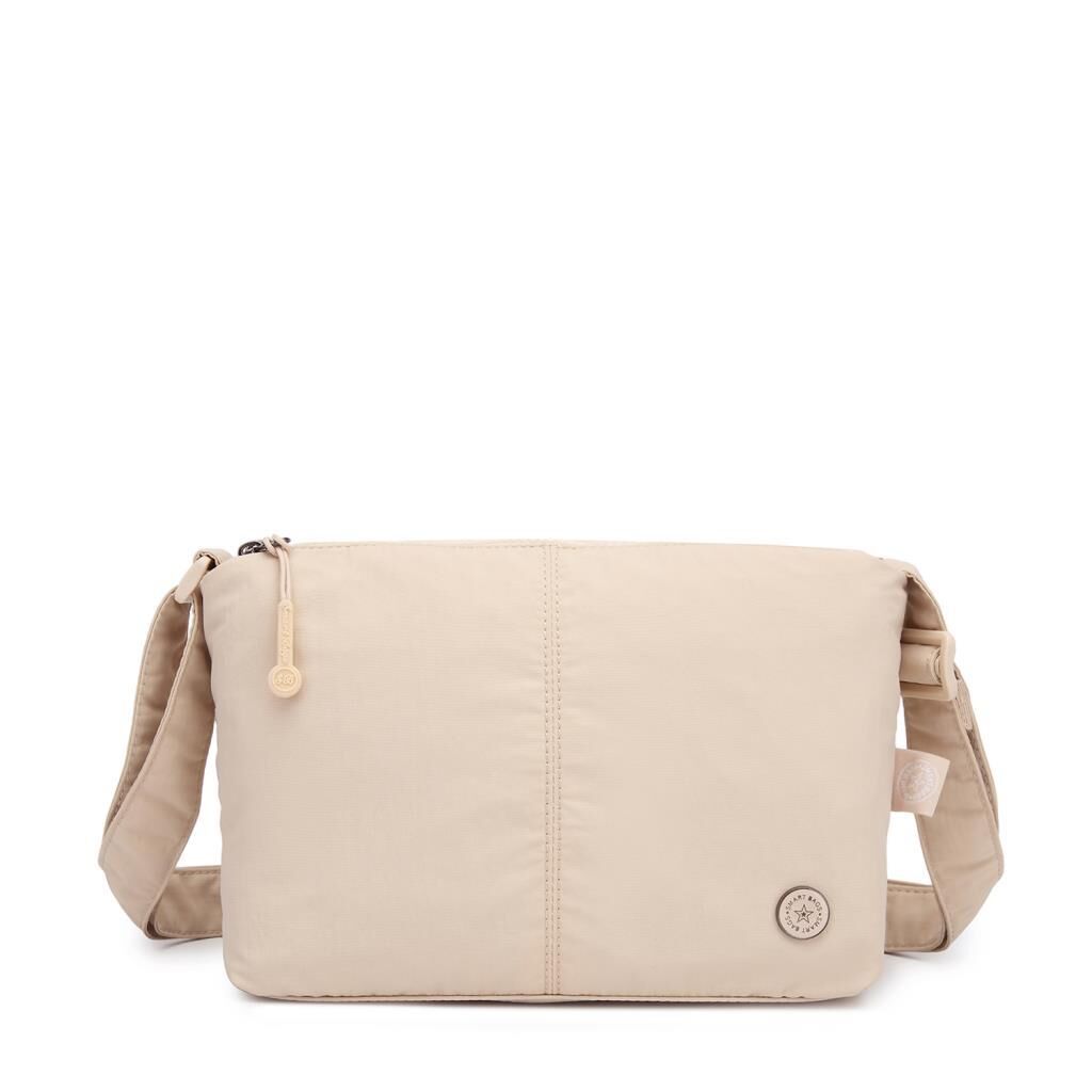 Smart Bags Mikro Poly Kumaş Postacı Kadın Çantası 3333 Bej