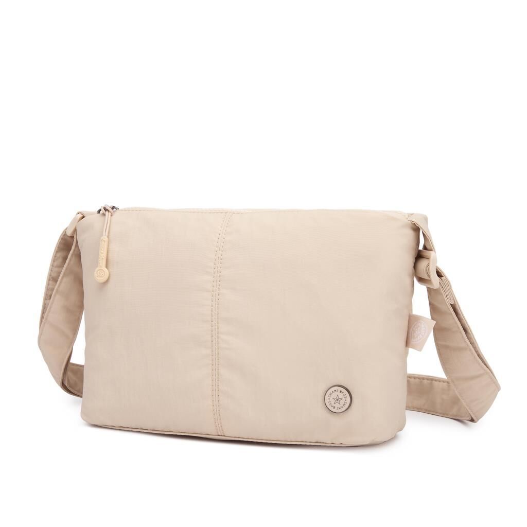 Smart Bags Mikro Poly Kumaş Postacı Kadın Çantası 3333 Bej