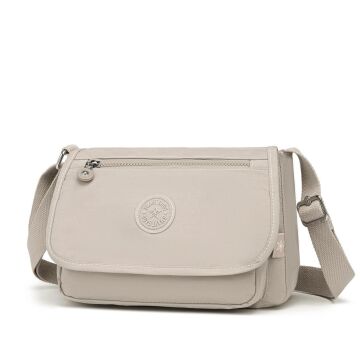 Krinkıl Kumaş Kadın Postacı Çantası Smart Bags 1148 Bej