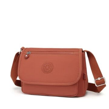 Krinkıl Kumaş Kadın Postacı Çantası Smart Bags 1148 Kiremit