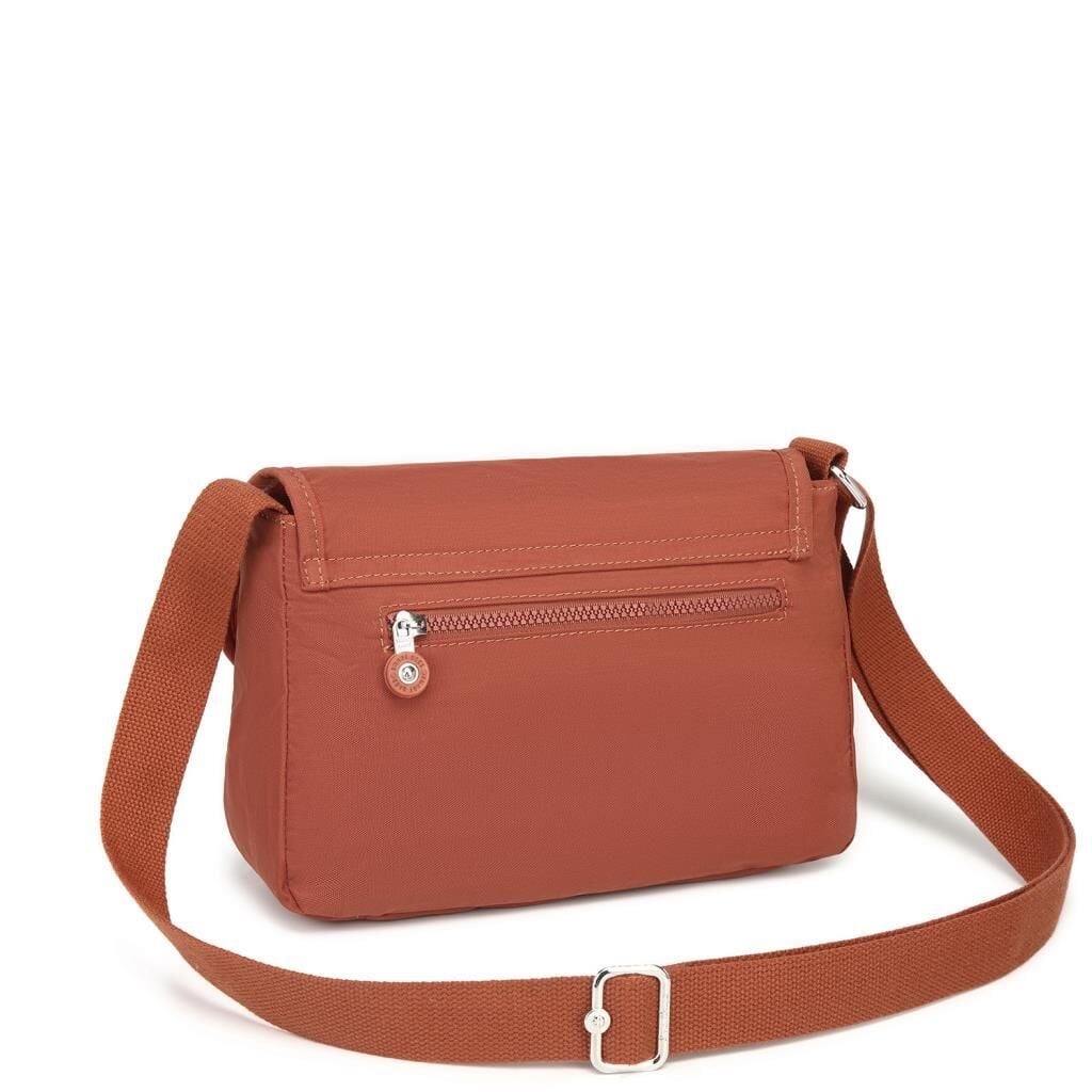 Krinkıl Kumaş Kadın Postacı Çantası Smart Bags 1148 Kiremit