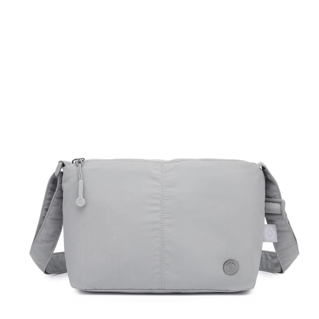 Smart Bags Mikro Poly Kumaş Postacı Kadın Çantası 3333 Gri