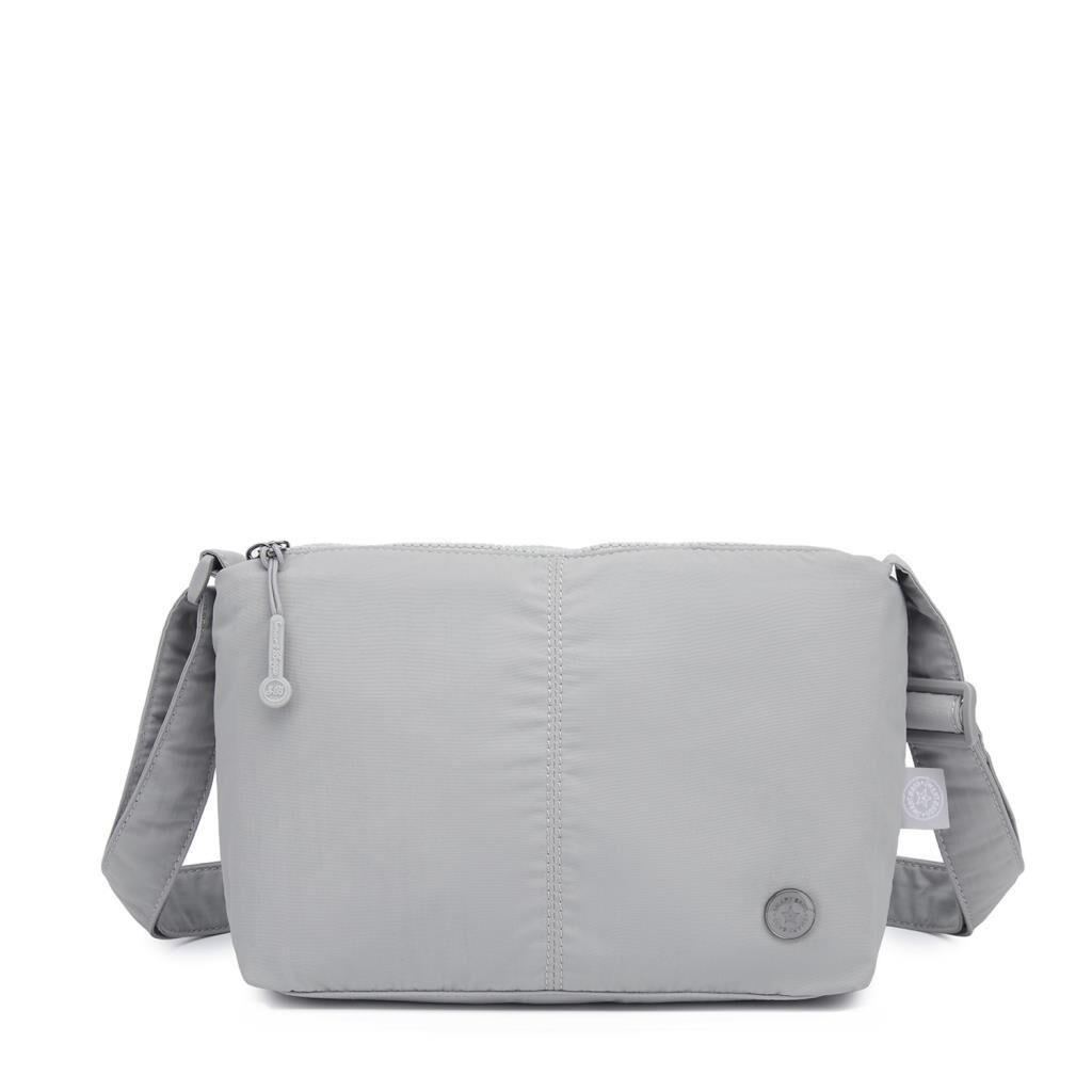 Smart Bags Mikro Poly Kumaş Postacı Kadın Çantası 3333 Gri