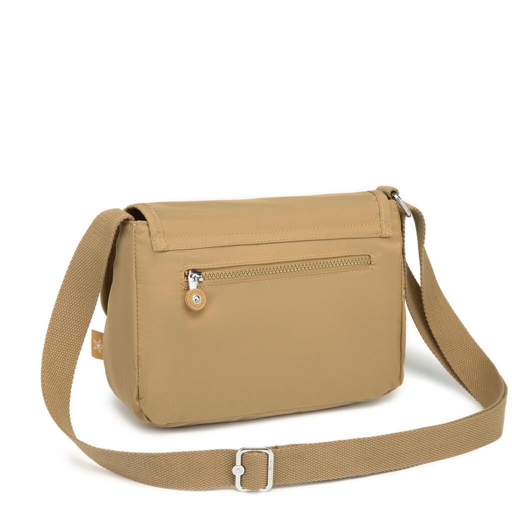 Krinkıl Kumaş Kadın Postacı Çantası Smart Bags 1148 Camel