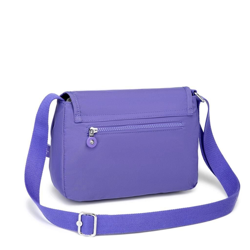 Krinkıl Kumaş Kadın Postacı Çantası Smart Bags 1148 Mor