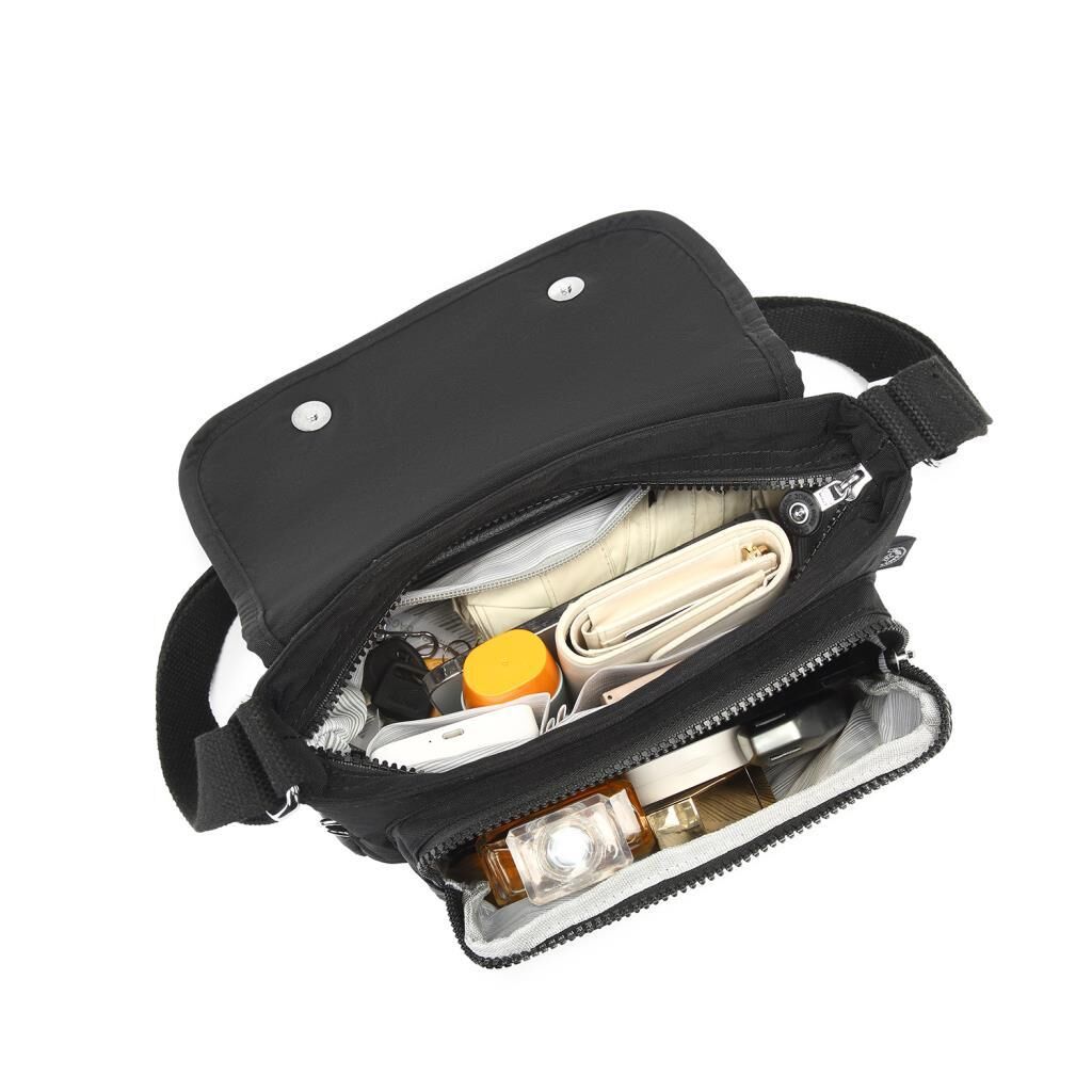 Krinkıl Kumaş Kadın Postacı Çantası Smart Bags 1148 Mor