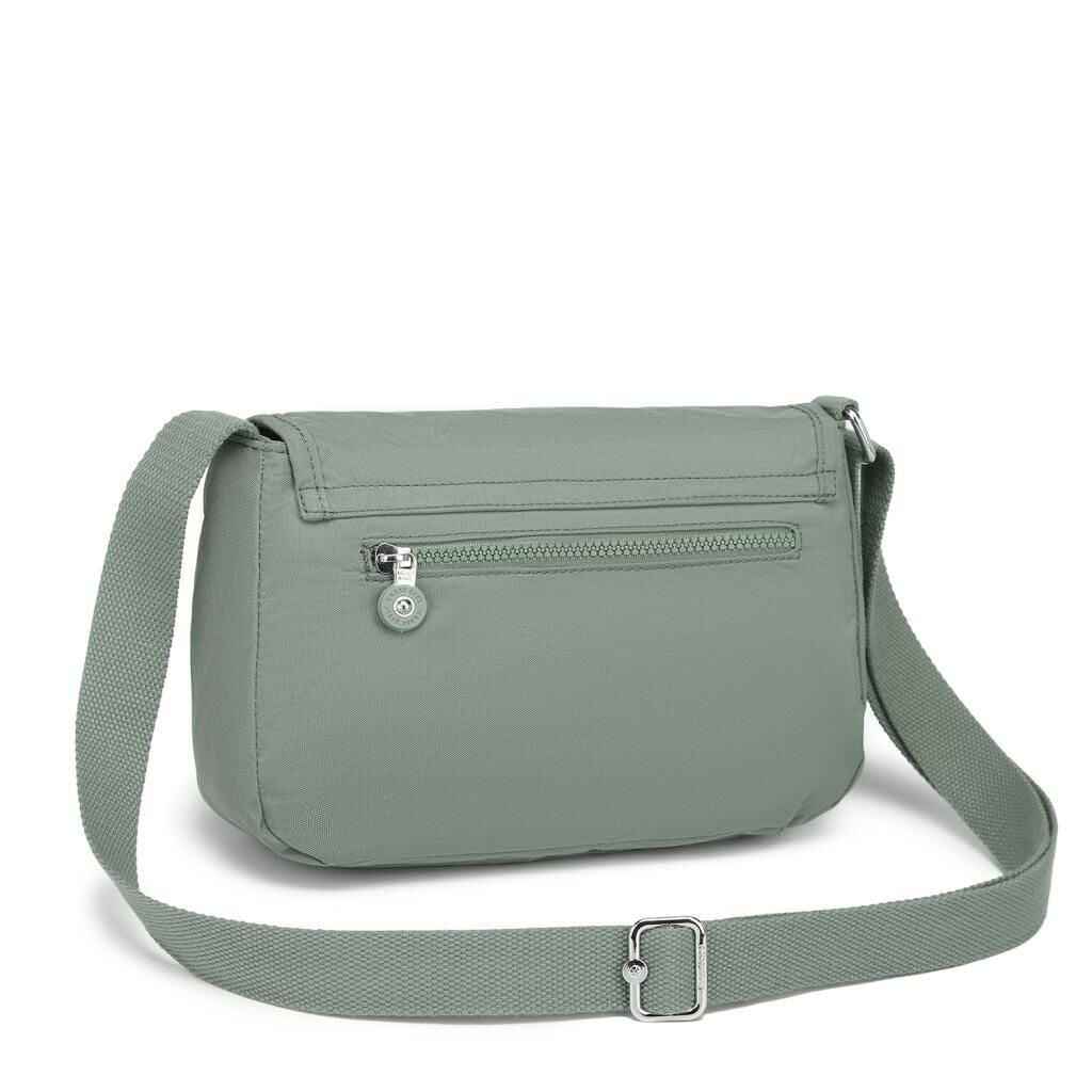 Krinkıl Kumaş Kadın Postacı Çantası Smart Bags 1148 Yeşil